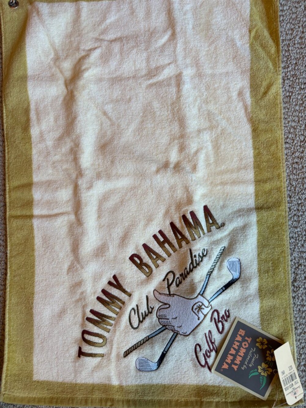 New TOMMY BAHAMA GOLF TOWEL